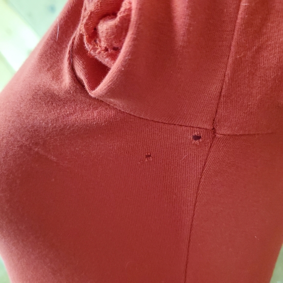 Forever 21 Red Bodycon Dress with Lace Sleeves - Picture 8 of 8